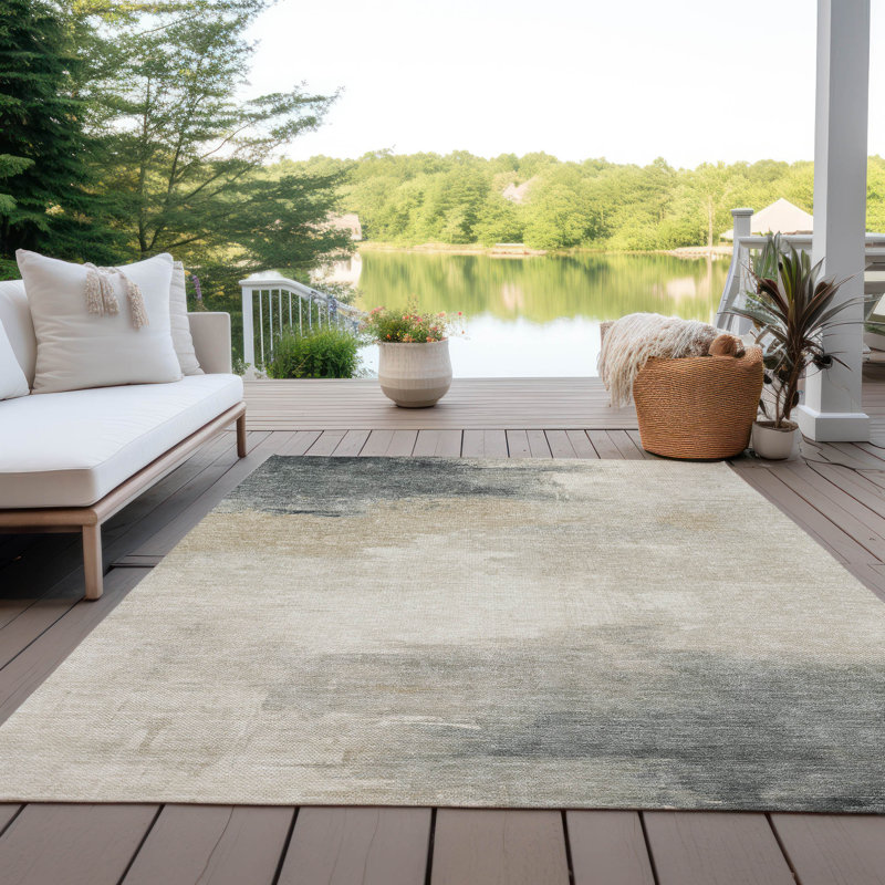 Tapis intérieur / extérieur Aelora, 10 pi x 14 pi