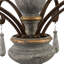 Lustre campagnard en bois 6 lumières