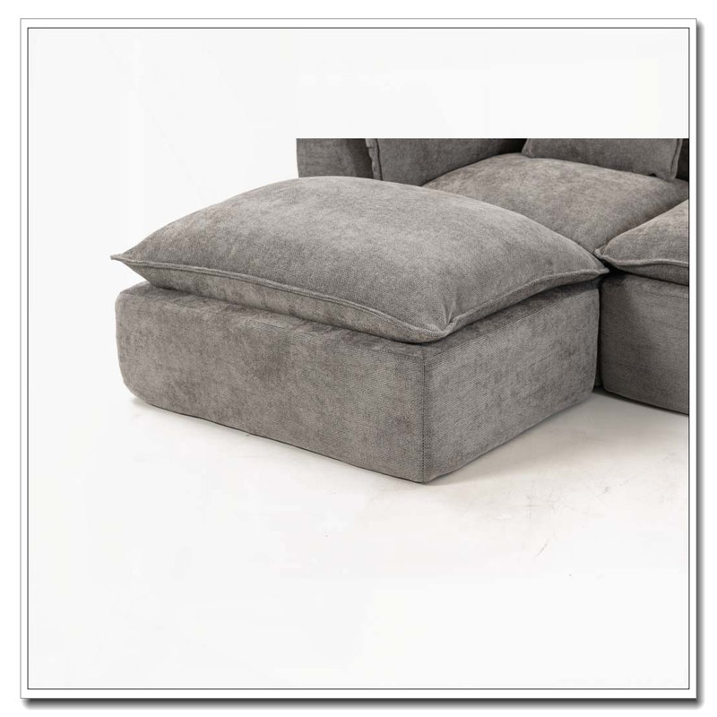Canapé modulaire surdimensionné Cloud Couch, Gris antique + 2 sièges