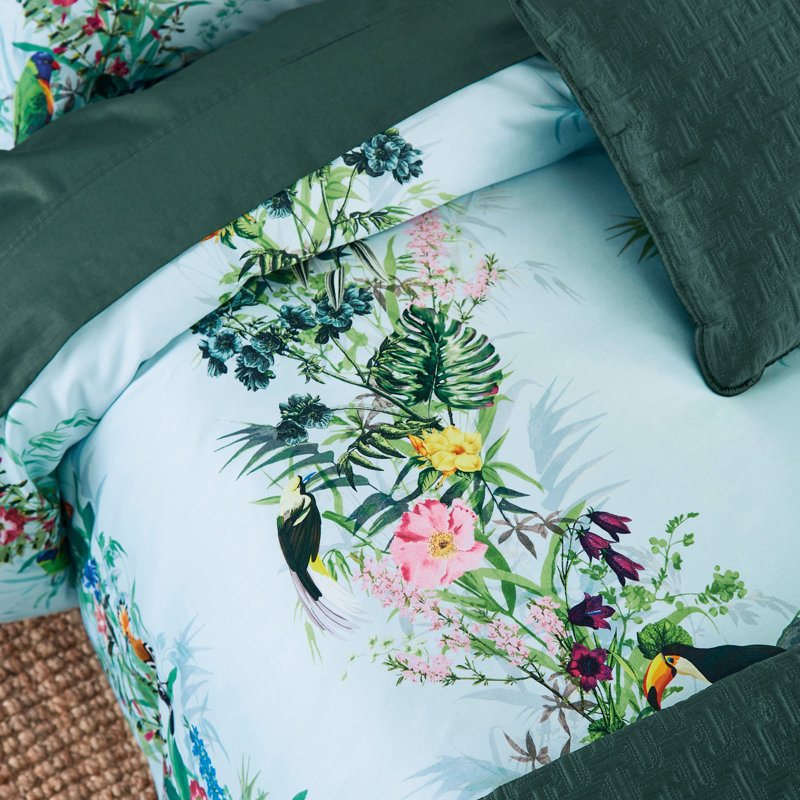 Ted Baker Magnolia Art Print Full/Queen Comf Set Multi, Queen Comforter + 2 Standard Shams