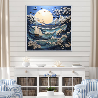 " Beach Boat Elegance Papercut II "