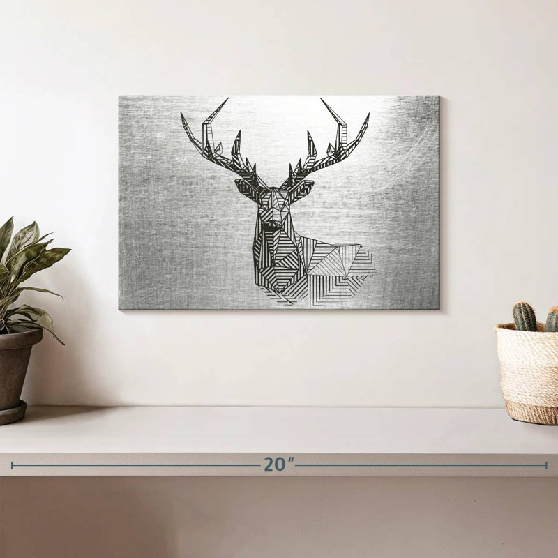 Brampt Geometric Deer, 8" H x 12" W