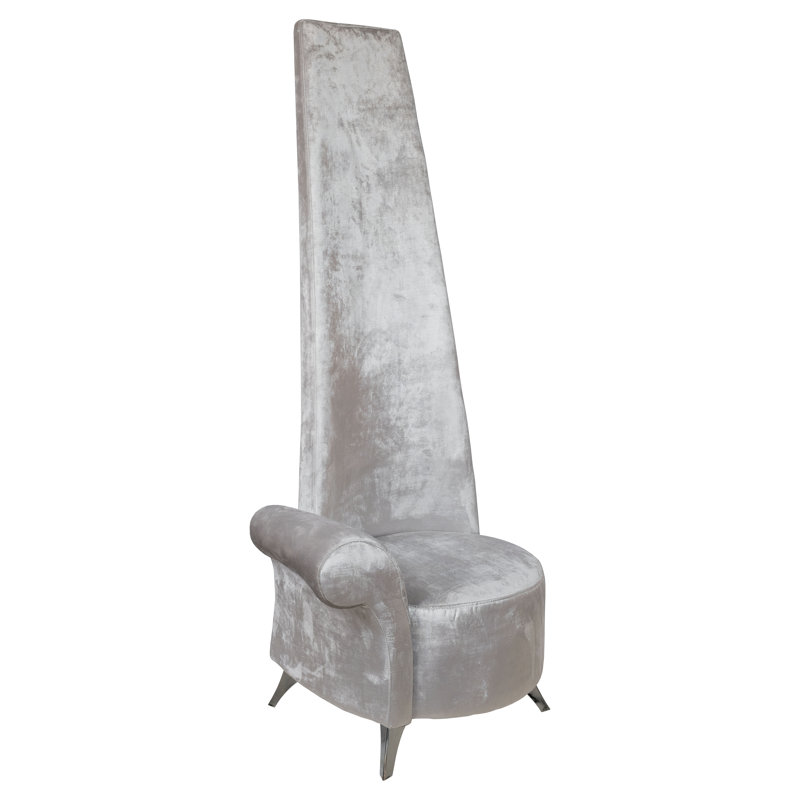 Duclos Upholstered Armchair, Steel Shimmer