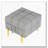 Pet-Friendly Storage Ottoman with Stainless Steel Legs