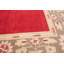Tapis de la zone en laine rouge/ivoire 3 pi 2 po x 4 pi 10 po one-of-kind à la main-noué la 2010 Coren