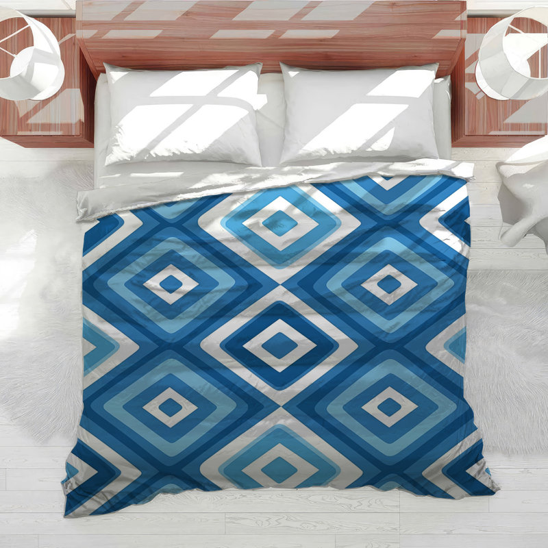 Diamond Bedding Geometric Comforter Retro, Twin Comforter