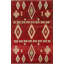 Tapis marocain rouge noué à la main 7 x 10