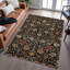 Tapis floral lavable à la machine de qualité supérieure Dahl AMF1085-417952324