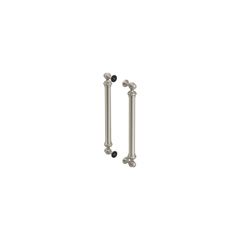 Artéfact 16-7 / 16 po Poignées de porte de douche dos à dos, Nickel