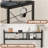  50.1'' Corner Desk L Shaped Gaming Desk With Power Outlet And Led Lights-167272664