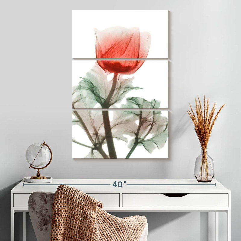 Harnek Lonely Poinciana Anemone, 32" H x 20" W