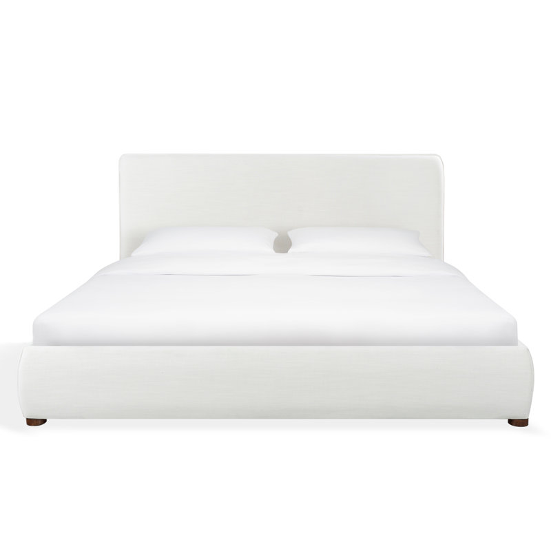 Callahan Upholstered Bed, Ivory Linen, King