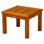 Newport Teak Outdoor Low 20" Square Side Table