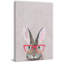 Hare With Red Glasses - Wrapped Canvas Print-865696501