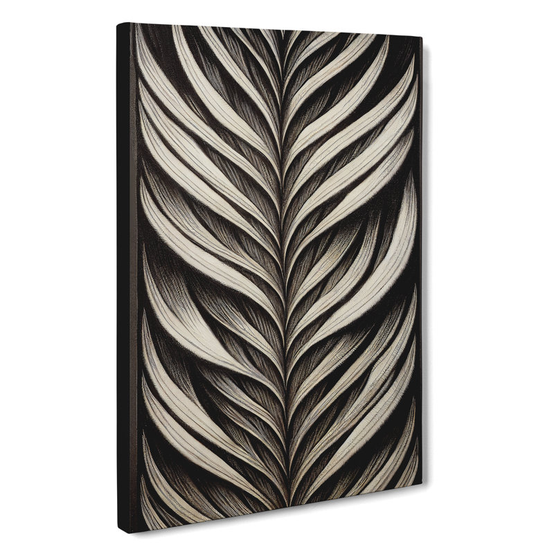 XV1022-4715X Traditional Feather - Print, Wrapped Canvas, 50cm H x 35cm W, No Matte