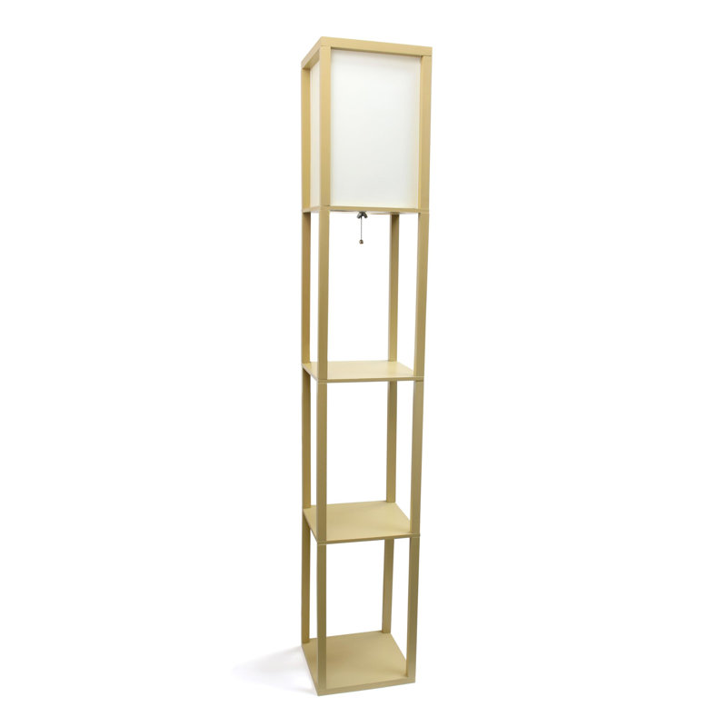 Lampe sur pied 63 po Ekon, Brun clair