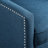 27.29" Wide Manual Recliner Wing Chair In Blue - Fade- Textile, High Back With Pull Buckle, 3 Adjustable Gears For Long-term Use, And Dirt-, Solid Wood + Plywood Inner Frame, "s" Spring Foam Padding,