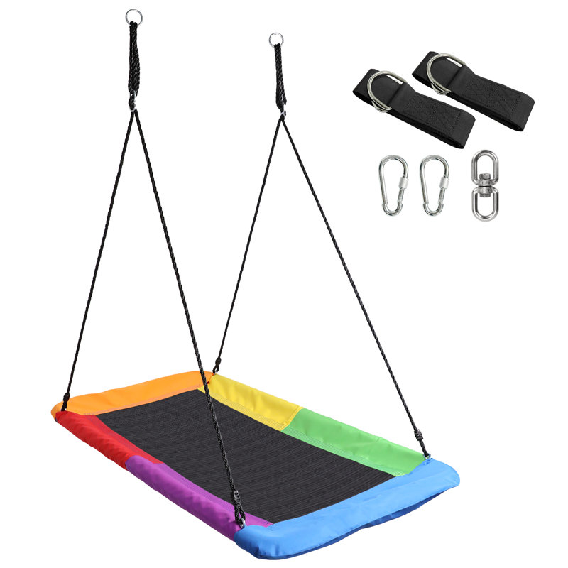 Balançoire pour soucoupe, plateforme rectangulaire extérieure géante, imperméable