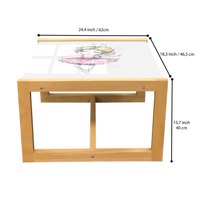 Iresha Sled Coffee Table, 62cm H x 46cm W x 40cm D