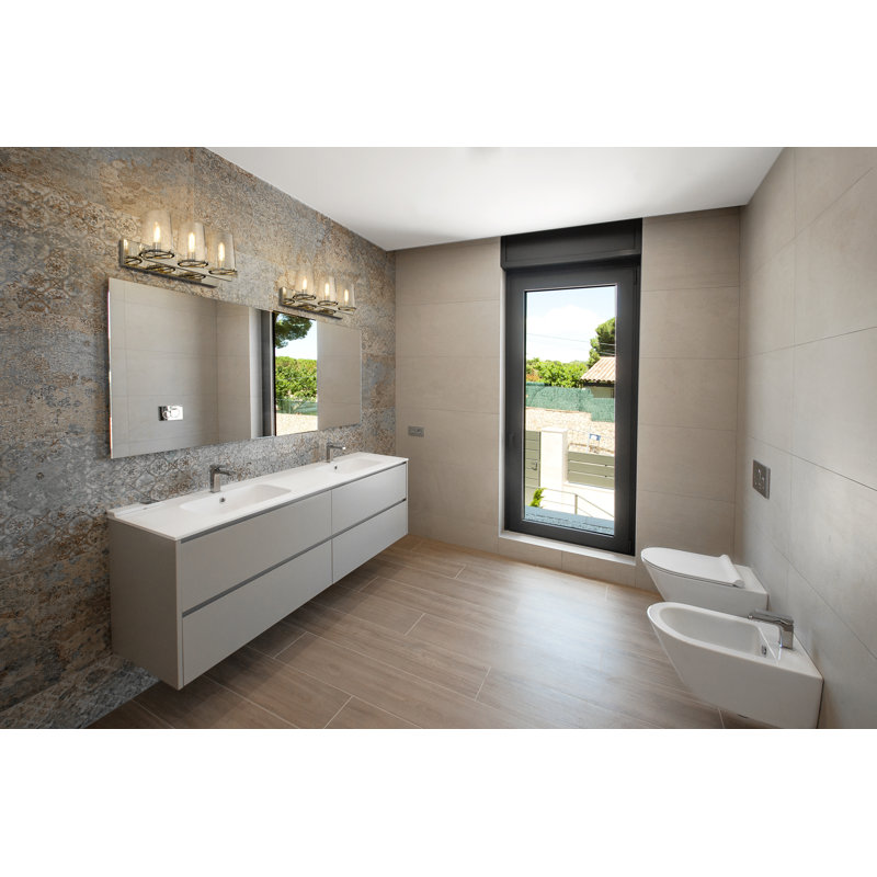 Ahmaud 3 - Light Dimmable Vanity Light, Polished Nickel