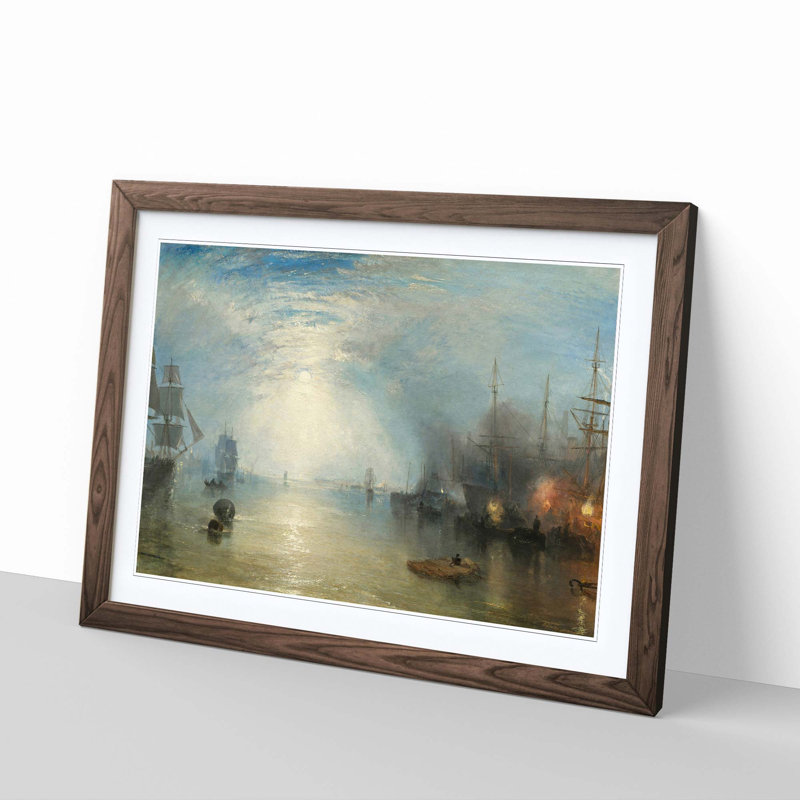 J.M.W. Turner - Single Picture Frame Painting, Walnut