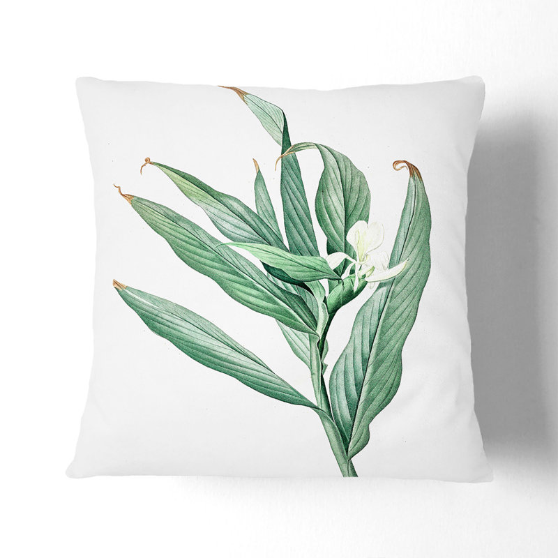 Floral Square Throw Cushion, 40cm H x 40cm W x 15cm D