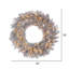 Couronne de sapin artificielle platine-80827741