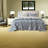 Premium Cotton King Bedding Sets, Blue Jacquard Quilt for Modern Home