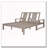 Outdoor Double Lounge Chair with 5-Position Adjustable Backrest-159968951