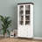 White MDF Display Storage Cabinet