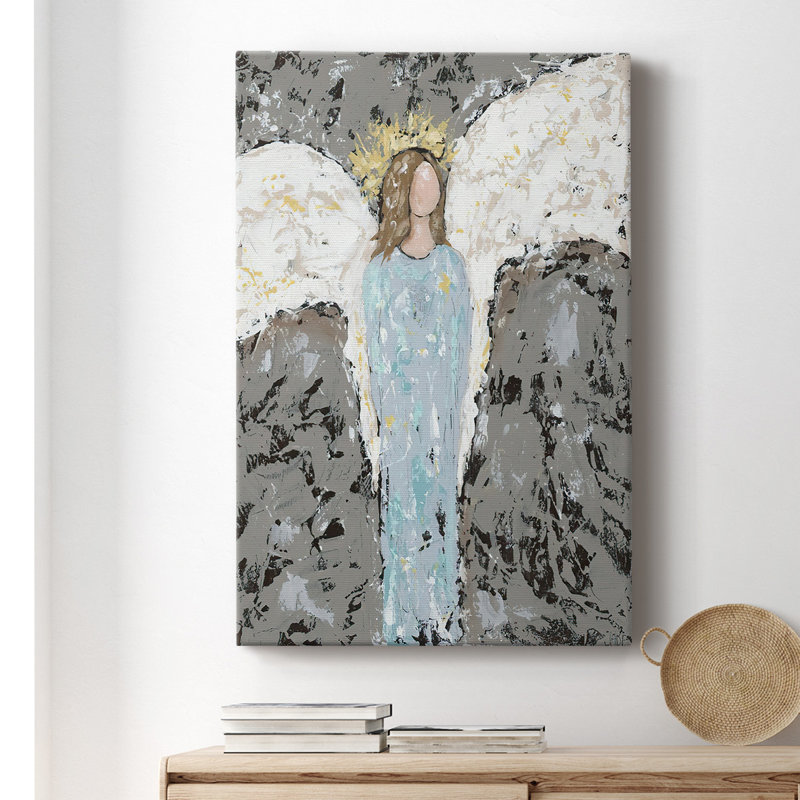 Angels "Tout le monde", toile tendue avec châssis de qualité supérieure - prête à être accrochée