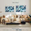 Fissures bleu sarcelle abstraites Avery-107830846