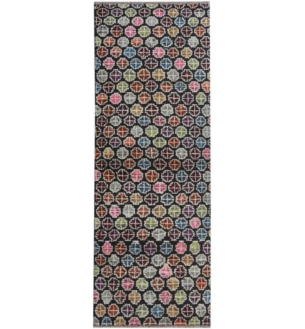 Geometric Hand Knotted Area Rug