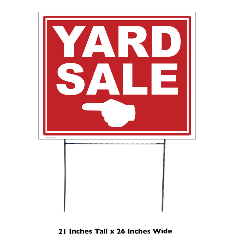 Sale Left Yard Sign