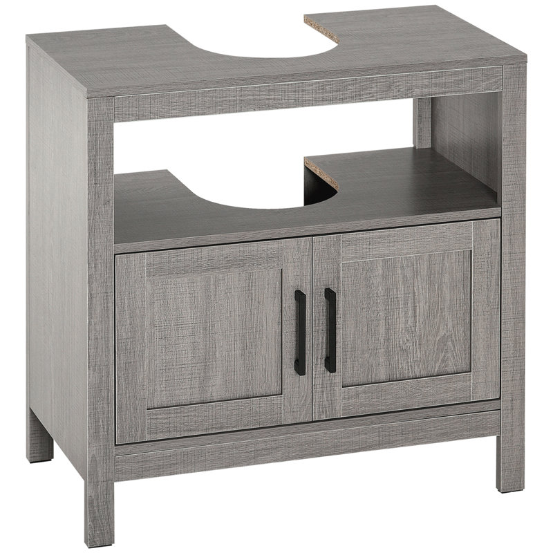 Lasherrie 23.5'' Single Bathroom Vanity with Manufactured Wood Top, Gray