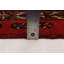 Tapis rouge anatolien fait à la main de conception unique 3 pi 3 po x 12 pi 4 po Konya
