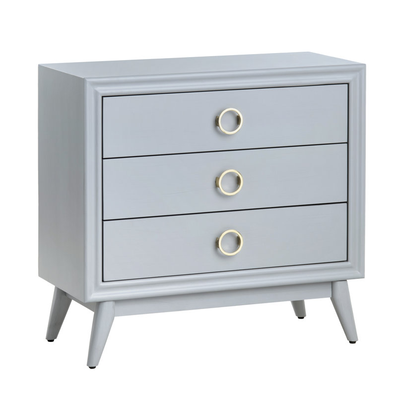 3 Drawer Accent Chest, White