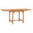 Partida 4 - Person Teak Wood Patio Dining Set with Extendable Rectangular Table