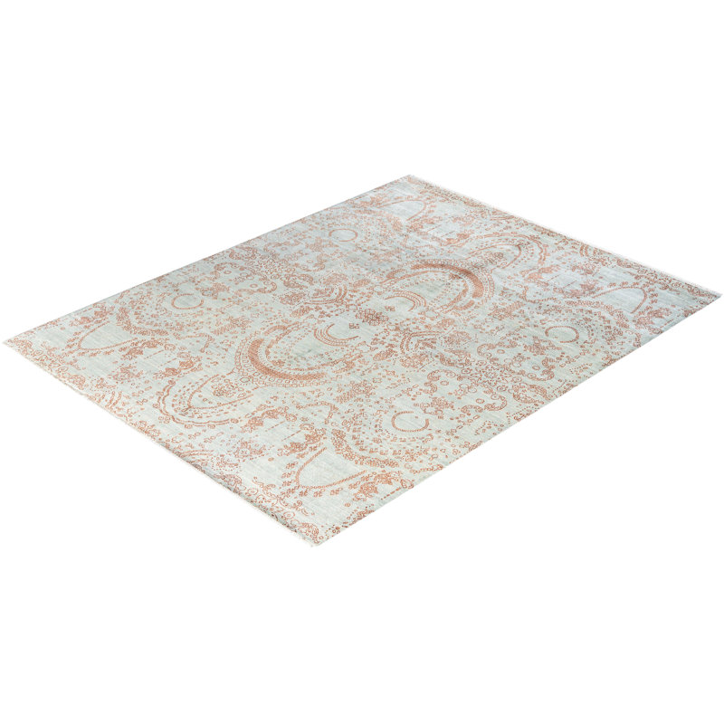 Overdyed One-of-a-Kind 8' 0" X 10' 4" Hand Knotted Area Rug
