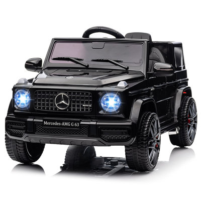 12V Licensed Mercedes-Benz G63 Kids Ride On Car, Electric Vehicle w/Remote, LED Lights, Seatbelt, MP3/USB/Bluetooth