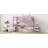 Pink Watsons High Loft Bed With Built-In Desk, Ladder & Safety Guardrail, Rubber Wood Frame-1751279260