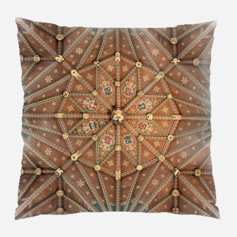 Geometric Microsuede Reversible Throw Pillow