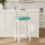 Tabouret de comptoir et de bar en bois massif sans dossier avec siège rembourré Bartonville-875261410-902343696