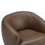 Fauteuil demi-tonneau en cuir Marcy Geniue-1406499531