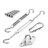 ColourTree Sun Shade Sail Rectangle Hardware Kit (Hardware Kits + Cable Wires)