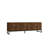 Modern TV Stand, Walnut Color, 63.0 x 19.7 x 15.7 inches | 100% Melamine Coated Particle Board, Thickness: 0.7 inches | Wall-Mountable with Numerous Shelves for Extra Storage, Stylish Industrial Design-108051070