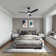 52" 3 - Blade Modern Ceiling Fan With Led Lights Remote App And Voice Control