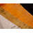 Handmade Velvet Striped Throw Pillow - 20X20, Bold White, Gold, Orange, And Black Design With Down Feather Insert