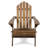 Outdoor Chair Dark Brown - Foldable Style Wood Frame For Picnic, Constructed With