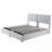 Platform Bed Upholstered Platform Bed Included Two Twin Size Beds, Hydraulic Storage Systems And Vertical Stripe Headboard-107402885